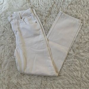 Miss Selfridge White Straight-Leg Jeans, US 2